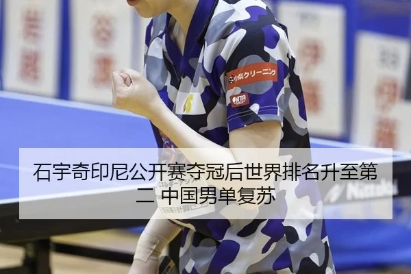 石宇奇印尼公开赛夺冠后世界排名升至第二 中国男单复苏